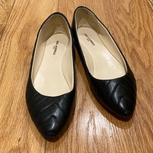 Karl Lagerfeld Quilted Leather Flats